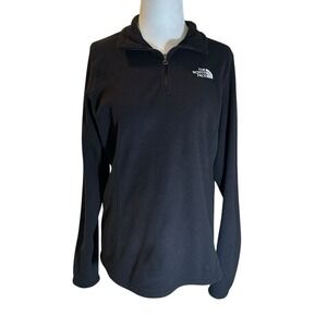 The North Face 1/4 Zip Pullover Medium Women's Med. Black Performance Wear